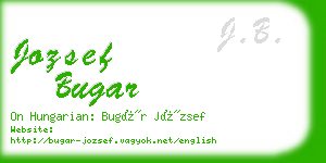 jozsef bugar business card